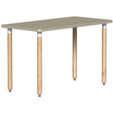 Reya Straight Leg Desk | White Base Accent | SitOnIt Home Office SitOnIt Table Size 20 D x 40 W Laminate Color Sandalwood Bamboo