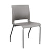 Rio 4 Leg Guest Chair Guest Chair, Stack Chair SitOnIt Sterling Plastic Silver Frame 