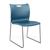 Rowdy Sledbase Stack Chair Guest Chair, Cafe Chair, Stack Chair SitOnIt Lagoon Plastic Frame Color Chrome Armless