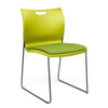 Rowdy Stack Chair, Fabric Seat - Two Frame Colors Guest Chair, Cafe Chair, Stack Chair SitOnIt Apple Plastic Fabric Color Apple Armless