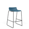 SitOnIt Baja Bar Stool | Plastic Shell | Sled base Stools SitOnIt Frame Color Black Plastic Color Lagoon 