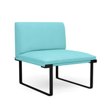 SitOnIt Cameo Modular Seating | Lounge Chair | 4 Arm Styles | Single Seater Modular Lounge Seating SitOnIt Fabric Color Aqua 
