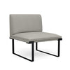 SitOnIt Cameo Modular Seating | Lounge Chair | 4 Arm Styles | Single Seater Modular Lounge Seating SitOnIt Fabric Color Fog 