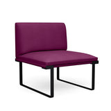 SitOnIt Cameo Modular Seating | Lounge Chair | 4 Arm Styles | Single Seater Modular Lounge Seating SitOnIt Fabric Color Grape 