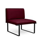 SitOnIt Cameo Modular Seating | Lounge Chair | 4 Arm Styles | Single Seater Modular Lounge Seating SitOnIt Fabric Color Maroon 