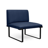 SitOnIt Cameo Modular Seating | Lounge Chair | 4 Arm Styles | Single Seater Modular Lounge Seating SitOnIt Fabric Color Navy 