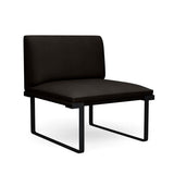 SitOnIt Cameo Modular Seating | Lounge Chair | 4 Arm Styles | Single Seater Modular Lounge Seating SitOnIt Fabric Color Onyx 