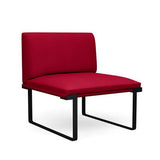 SitOnIt Cameo Modular Seating | Lounge Chair | 4 Arm Styles | Single Seater Modular Lounge Seating SitOnIt Fabric Color Raspberry 