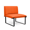 SitOnIt Cameo Modular Seating | Lounge Chair | 4 Arm Styles | Single Seater Modular Lounge Seating SitOnIt Fabric Color Tangerine 