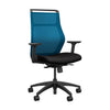 SitOnIt Hexy Conference Chair Conference Chair, Meeting Chair SitOnIt Frame Color Black Mesh Color Electric Blue Fabric Color Licorice