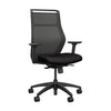 SitOnIt Hexy Conference Chair Conference Chair, Meeting Chair SitOnIt Frame Color Black Mesh Color Nickle Fabric Color Licorice