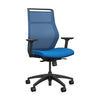 SitOnIt Hexy Conference Chair Conference Chair, Meeting Chair SitOnIt Frame Color Black Mesh Color Ocean Fabric Color Electric Blue