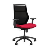 SitOnIt Hexy Conference Chair Conference Chair, Meeting Chair SitOnIt Frame Color Black Mesh Color Onyx Fabric Color Fire