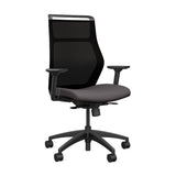 SitOnIt Hexy Conference Chair Conference Chair, Meeting Chair SitOnIt Frame Color Black Mesh Color Onyx Fabric Color Kiss