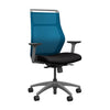 SitOnIt Hexy Conference Chair Conference Chair, Meeting Chair SitOnIt Frame Color Fog Mesh Color Electric Blue Fabric Color Licorice