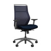 SitOnIt Hexy Conference Chair Conference Chair, Meeting Chair SitOnIt Frame Color Fog Mesh Color Navy Fabric Color Licorice