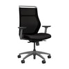 SitOnIt Hexy Conference Chair Conference Chair, Meeting Chair SitOnIt Frame Color Fog Mesh Color Onyx Fabric Color Licorice