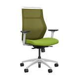SitOnIt Hexy Conference Chair Conference Chair, Meeting Chair SitOnIt Frame Color White Mesh Color Apple Fabric Color Apple