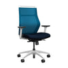 SitOnIt Hexy Conference Chair Conference Chair, Meeting Chair SitOnIt Frame Color White Mesh Color Electric Blue Fabric Color Navy