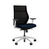 SitOnIt Hexy Conference Chair Conference Chair, Meeting Chair SitOnIt Frame Color White Mesh Color Onyx Fabric Color Navy
