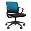 SitOnIt Movi Light Task Chair | 3 Frame Color Options Light Task Chair, Conference Chair, Computer Chair, Teacher Chair, Meeting Chair SitOnIt Fabric Color Licorice Mesh Color Electric Blue 