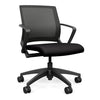SitOnIt Movi Light Task Chair | 3 Frame Color Options Light Task Chair, Conference Chair, Computer Chair, Teacher Chair, Meeting Chair SitOnIt Fabric Color Licorice Mesh Color Nickel 