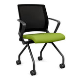SitOnIt Movi Nester Chair | 3 Frame Colors Nesting Chairs SitOnIt Fabric Color Apple Mesh Color Onyx 