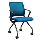 SitOnIt Movi Nester Chair | 3 Frame Colors Nesting Chairs SitOnIt Fabric Color Electric Blue Mesh Color Electric Blue 