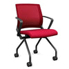 SitOnIt Movi Nester Chair | 3 Frame Colors Nesting Chairs SitOnIt Fabric Color Fire Fire Mesh 