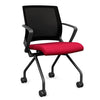 SitOnIt Movi Nester Chair | 3 Frame Colors Nesting Chairs SitOnIt Fabric Color Fire Mesh Color Onyx 