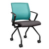 SitOnIt Movi Nester Chair | 3 Frame Colors Nesting Chairs SitOnIt Fabric Color Kiss Mesh Color Aqua 