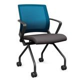 SitOnIt Movi Nester Chair | 3 Frame Colors Nesting Chairs SitOnIt Fabric Color Kiss Mesh Color Electric Blue 