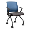SitOnIt Movi Nester Chair | 3 Frame Colors Nesting Chairs SitOnIt Fabric Color Kiss Ocean Mesh 