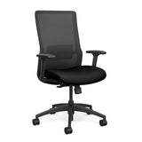 SitOnIt Novo Highback Desk Chair | Home Office Edition | Meshback Home Office SitOnIt Frame Color Black Mesh Color Nickle Fabric Color Licorice