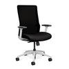 SitOnIt Novo Highback Desk Chair | Home Office Edition | Meshback Home Office SitOnIt Frame Color White Mesh Color Black Fabric Color Licorice