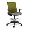 SitOnIt Novo Mid-back Stool | Mesh Back, Fabric Seat Stools SitOnIt Fabric Color Fossile Mesh Color Apple 