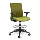 SitOnIt Novo Mid-back Stool | Mesh Back, Fabric Seat Stools SitOnIt Fabric Color Lime Mesh Color Apple 