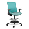SitOnIt Novo Mid-back Stool | Mesh Back, Fabric Seat Stools SitOnIt Fabric Color Tiffany Mesh color Aqua 