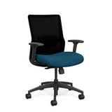 SitOnIt Novo Midback Desk Chair | Home Office Edition | Meshback Home Office SitOnIt Frame Color Black Mesh Color Black Fabric Color Deep Sea
