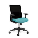 SitOnIt Novo Midback Desk Chair | Home Office Edition | Meshback Home Office SitOnIt Frame Color Black Mesh Color Black Fabric Color Mainstream