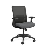 SitOnIt Novo Midback Desk Chair | Home Office Edition | Meshback Home Office SitOnIt Frame Color Black Mesh Color Nickle Fabric Color Milestone