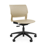 SitOnIt Orbix Light Task Chair | Armless with Plastic Shell Light Task Chair SitOnIt Plastic Color Bisque 