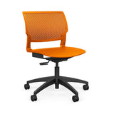 SitOnIt Orbix Light Task Chair | Armless with Plastic Shell Light Task Chair SitOnIt Plastic Color Tangerine 