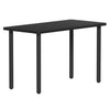 SitOnIt Reya Straight Leg Desk | Black Base Accent | Home Office Edition Home Office SitOnIt Table Size 20 D x 40 W Laminate Color Black Metal