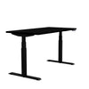 SitOnIt Switchback Height Adjustable Desk | 24d x 48w | Work From Home Edition Home Office SitOnIt Frame Color Black Laminate Color Black 