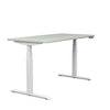 SitOnIt Switchback Height Adjustable Desk | 30d x 54w | Work From Home Edition Home Office SitOnIt Frame Color White Laminate Color Folkstone Grey 