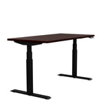 SitOnIt Switchback Height Adjustable Table | 2 leg, 3 Stage Table Base Height Adjustable Table SitOnIt Laminate Color Brazilian Walnut Frame Color Black 