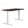 SitOnIt Switchback Height Adjustable Table | 2 leg, 3 Stage Table Base Height Adjustable Table SitOnIt Laminate Color Brazilian Walnut Frame Color White 