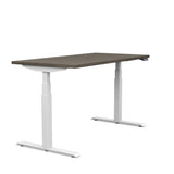 SitOnIt Switchback Height Adjustable Table | 2 leg, 3 Stage Table Base Height Adjustable Table SitOnIt Laminate Color Driftwood Frame Color White 