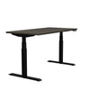 SitOnIt Switchback Height Adjustable Table | 2 leg, 3 Stage Table Base Height Adjustable Table SitOnIt Laminate Color Queenston Oak Frame Color Black 